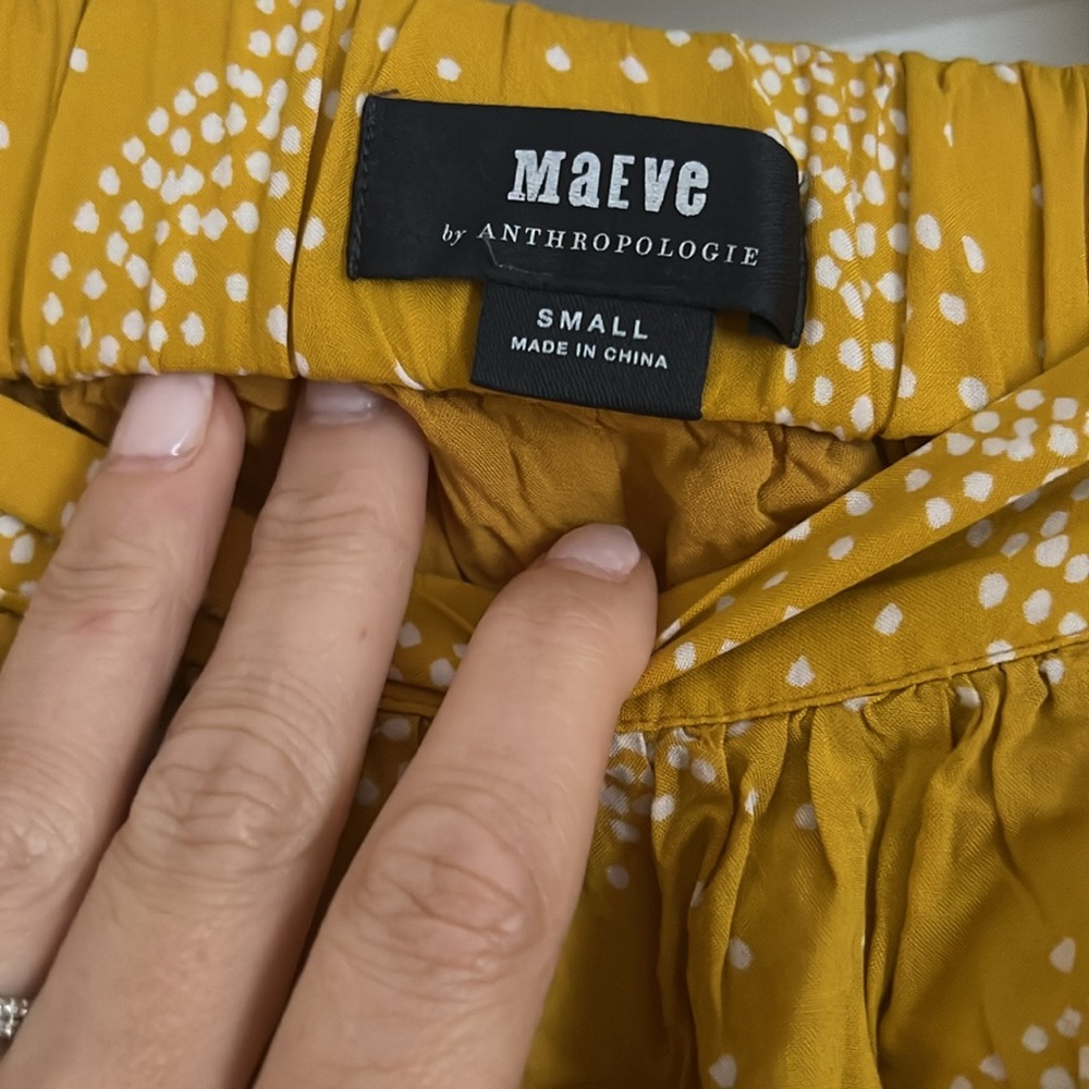 Maeve by Anthropologie size small mustard yellow skirt - Picture 2 of 4